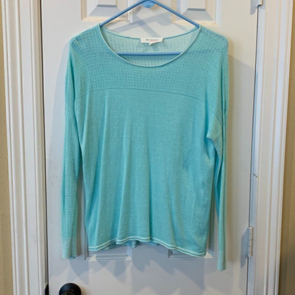 Two By Vince Camuto Mint Green Light Knit Sweater